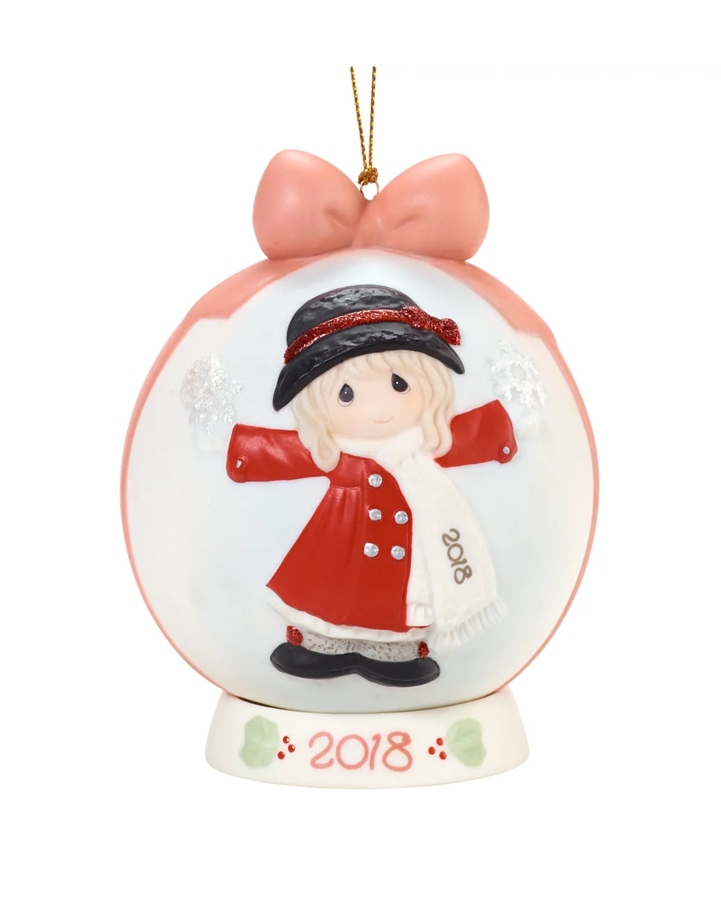 Have A Magical Holiday Season - 2018 Dated Annual Precious Moment Ball Ornament 181003