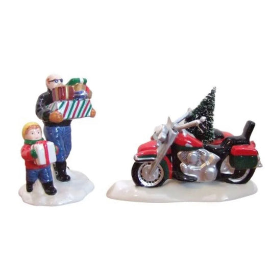 Department 56 - Snow Village - A Harley-Davidson Holiday (Set of 2)