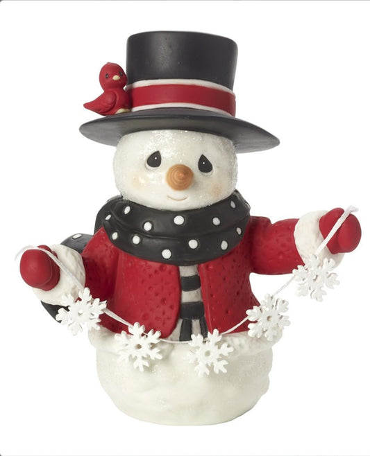 May All Your Christmases Be White - Precious Moments Porcelain Figurine 171015