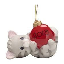 May Your Holidays Be Purr-fect- 2018 Dated Annual Precious Moment Ornament