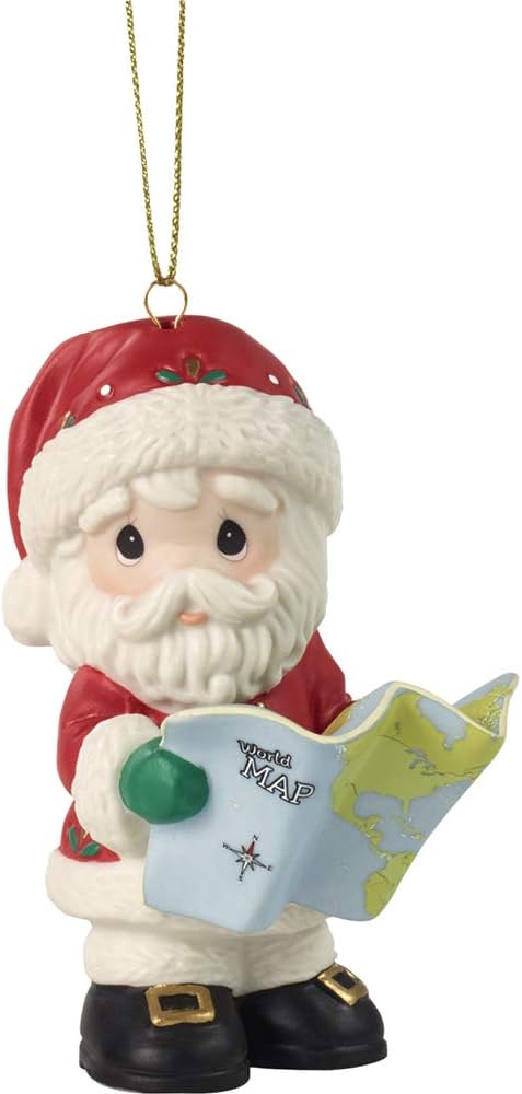 Joy To The Whole Wide World - Precious Moments Annual Santa Ornament