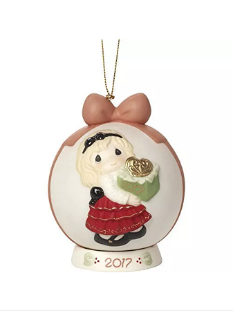 May The Gift Of Love Be Yours This Season  - 2017 Precious Moment Ball Ornament 