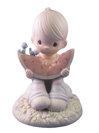 Water-Meloncholy Day Without You - Precious Moment Figurine 