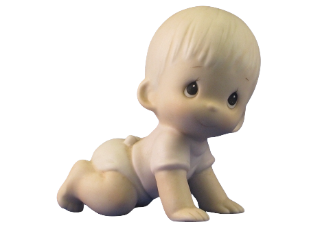 Baby Boy Crawling - Precious Moment Figurine